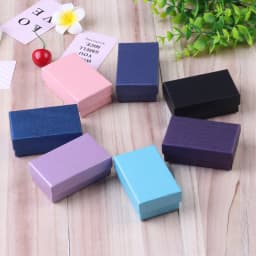 24pcs Square Jewelry Packaging Box 9*7cm Purple Paper Necklace Ring Earrings Bracelet Gift Box for Valentine's Day High Quality