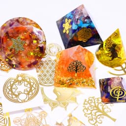 Mix 10pc New Tower Pattern Metal Copper Stickers Energy For DIY Resin Silicone Making Mould Craft Jewelry Tool Jewelry Making