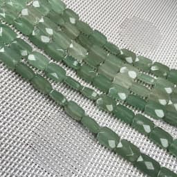 Natural Stone Crystal Agate Beaded Rectangle Faceted Turquoises Scattered Beads for Jewelry Making DIY Necklace Bracelet Gift