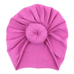 Solid Cotton Donuts Baby Boy Girls Cap Hat 0-4T Sweet Newborn Skullies Beanies Soft Turban India Topknot Headwraps Accessories