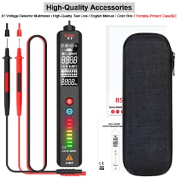 BSIDE.NEW Voltage Detector Tester X1 X2 Smart Multimeter Non-contact Infrared Thermometer EBTN Display Live wire NCV Test pencil