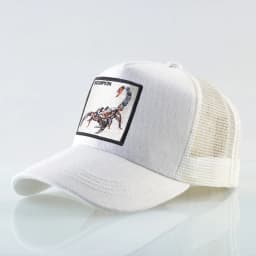 Streetwear Trucker Caps With Scorpion Patch Men's Snapback Hip Hop Baseball Cap For Women Four Seasons Fashion Casquette Hats