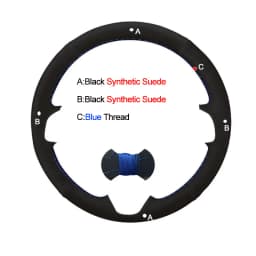 Hand Sewing Car Steering Wheel Cover Wrap Beige Leather Suede For Renault Megane 2 2002-2009 Scenic 2 (Grand Scenic) Kangoo 2