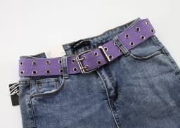 7 Colors! 105cm Solid Canvas Double Row Hole Belt for Men Women Punk Style Waistband for Jeans Pants Trousers 2020 New belt gift