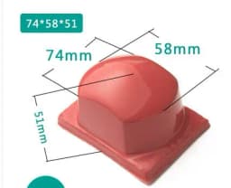 Free Ship One 50 Hardness Pad Printing Rubber Head Coding Machine Silicane Gel Product Customized Material