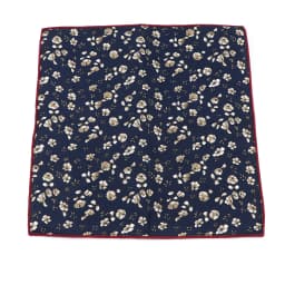 New Floral Pocket Square Gift Set Handkerchief 100% Cotton Hankie Printing Women&Men Casual Party Gift Tuxedo Bow Tie Accessory