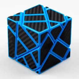 Fangcun Ghost Guimo Cube 3x3 Blue Strange-shape Cube Magic Cube Puzzle Hollow Sticker Speed Cube Educational Toys 3x3 Ghost Cube