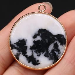 Natural Stone Lapis Lazuli Pendants Gold plated Amazonites for Jewelry Making Diy Women Necklace Earrings Gifts
