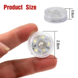 2pcs Car Interior Touch Light 5LED Mini Roof Reading Bulb Ceiling Dome Trunk Armrest Box LED Home Kitchen Closet Cabinet Blinker