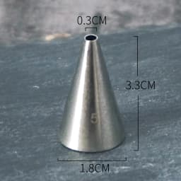 #00~12 Round Dot Piping Nozzles Pastry Icing Tips Fondant Cup Cake Chocolate Baking Decorating Tools Stainless Steel