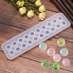 1pc Silicon Mold Epoxy Resin Beads Making Necklace Pendant Craft Tool DIY Handmade Jewellery Tools Accessories Crystal Ball