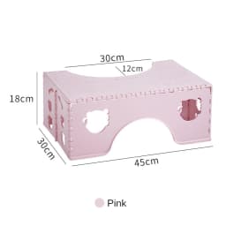 Bathroom Foldable Toilet Stool Portable PP Squatty Potty Kids 7 Inches Thickened Non-Slip Step Stool For Bathroom Accessories