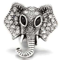 5pcs/lot New White Snap Jewelry 18mm Snap Buttons Animal Owl Butterfly Elephant Ginger Button Charm Women Fit Snap Bracelet