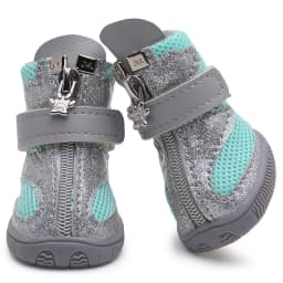 Bling Spring Summer Pet Dog Shoes Breathable Mesh Dog Boots Anti-slip Small Dog Shoes Puppy Sandals