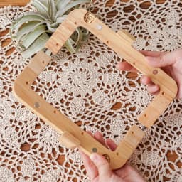 1 Sets 20 Cm Wholesale Wood Kiss Lock Handmade Screws Holes Sewing Wooden Purse Frame Handbag Accessories Wood Purse Bag Handles