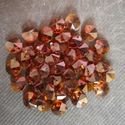 200pcs 14mm 2 hole Crystal Glass Octagon Beads For Chandeliers Parts Crystal Curtain Accessories Home Living Decoration