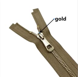 35/45/55/65/75/85cm 5# Colorful High Quality Open-end Auto Lock Gold Metal Zipper DIY Handcraft For Clothing Pocket Garment Shoe