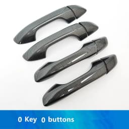 For Kia Sportage 4 QL KX5 2016 2017 2018 2019 2020 Carbon Fiber Chrome Car Door Handle Cover Trim Sticker Styling Accessories