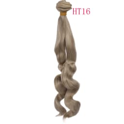 Russian Handmade Doll Hair 25 cm High Temperature Curly Hair for 1/3 1/4 1/6 BJD DIY Curly Doll Wigs Tree