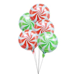 7pcs 18inch Lollipop Candy Foil Balloons Colorful Windmill Helium Balloon Wedding Birthday Party Decoration Kids Toy Baby Shower