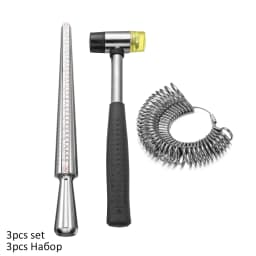 Professional Ring Enlarger Stick Mandrel Handle Hammers Ring Sizer Finger Measuring Stick For DIY Jewelry Making Measuring Tools
