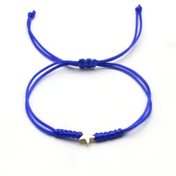 Silver Color Five Pointed Star Women Bracelet Handmade Braid Simple Adjustable Red String Charm Bracelets for Women Girl Jewelry