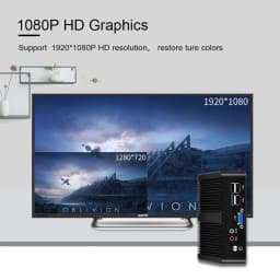 BEBEPC Fanless Mini PC Intel Celeron J6412 J1900 N2830 Dual LAN Windows 10 4 Core Industrial Mini Desktop Computer COM WiFi HTPC