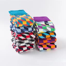 Male Tide Brand men cotton Socks Gradient Color summer Style long wedding sock Men's High Funny Happy Business Socks man sox
