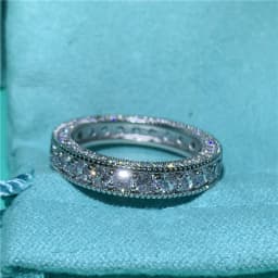 2020 New Promise Ring Real 925 Sterling Silver AAAAA Cz Stone Statement Party Wedding Band Rings for women Engagement Jewelry