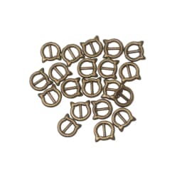 20/40Pcs Adjustment Buckle Mini Metal Doll Tri-glide Belt Buckles Clips DIY Handmade Button Doll Clothes Bags Shoes Accessories