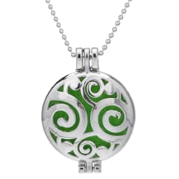 Tree of Life Aroma Diffuser Necklace Perfume Essential Oil Diffuser Aromatherapy Locket Pendant Necklace Fashion Jewelry