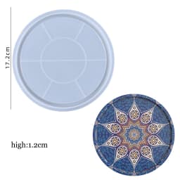 Storage Tray Silicone Mold Palm Dish Plate UV Epoxy Resin Clay Casting Molds Hand Of Fatima DIY Craft Making Mould Home Decor