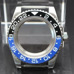 40mm Cases Men's Watch Ceramic Bezel Sapphire Glass Fit NH35 NH36 ETA 2824 Miyota 8215 Movement 28.5mm Dial Submariner Parts