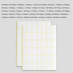 15 Sheets 24 Sizes White Blank Paper Label Self Adhesive Sticker Labels Tags Writable Price Label Stickers