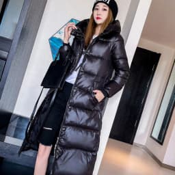 2026 Winter Long Down Jacket Women's Fashion Thick Cotton Parkas Outwear Plus Size 4XL Loose Windproof Hooded Snow Coat Female