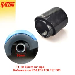 1 Pc Carbon Fiber Exhaust Muffler Tips Car Modification Nozzle for Muffler Fit Upgrade For Mini Cooper F54 F55 F56 F57 F60 R55
