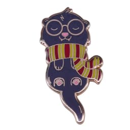 Wizarding school The Most Inclusive House Hufflepuff pinss magic Cat Mandrake Root Charms,Herbology,Potions-Spell Books brooch