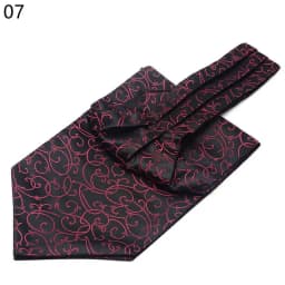 Men Vintage Polka Dot Wedding Formal Cravat Ascot Self British Style Gentleman Polyester Silk Paisley Neck Tie Suit Wedding