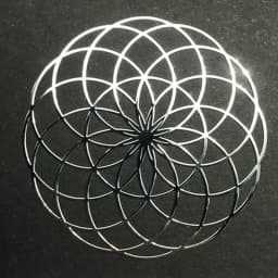 Flower of Life Metal Patch Phone Case Back Sticker Pyramid Model Decoration Sticker