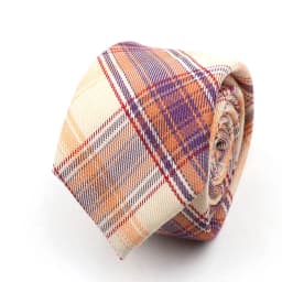 Men's Check Stripe 6cm Tie 100% Cotton Neckties Gift For Man Plaid Series Wedding Party Gift Accessories Women's Anime Tie
