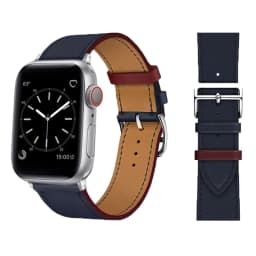 Leather strap For Apple watch band 44mm 45mm 49mm 41mm 40mm Accessorie wristband correa bracelet iWatch series 9 7 8 SE ultra 2