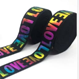2/3/4cm Elastic Band Printing LOVE Rubber Webbing Classic Pattern Letter Love Elastic Belt for Clothing Trousers Sewing Supplies