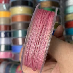 1mm colorful Nylon Line Thread Chinese Knot Macrame Cord Bracelet Braided String DIY Tassels Beading 10m/roll