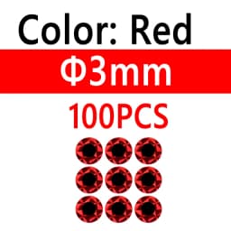 100pcs 2D Metal Jigs Lure DIY Fish Eyes Holographic Flat Fishing Fly Eyes Sticker for Slow Jigging Fishing Lure Baits 3mm-12mm