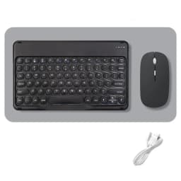 Wireless Keyboard and Mouse Combos Set Round Bluetooth Hebrew Spanish French Korean For iOS iPad Android Windows Phone Tablet