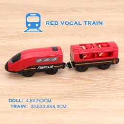 RC Electric Train Set Locomotive Magnetic Train Diecast Slot Toy Fit for Brand Wooden Train Railway Track Toys for Kids Gifts