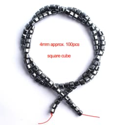 Natural Stone Hematite Beads Flat Round Disc Oval Heart Square Circle Loose Spacer Beads For Necklace Bracelet Making
