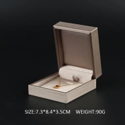 New Satin cloth jewelry box Gold PU Leather Ring Box Bracelet Necklace Box Pendant Gift Box For Jewelry Wedding Gift Box