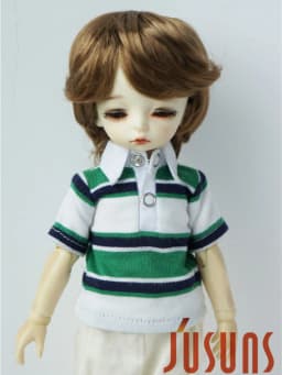Doll Wigs JD075 1/6 1/8 1/4 1/3 Short Boyish Cupid Curls Synthetic Mohair BJD Wigs 5-6' 6-7' 7-8' 8-9' OB11 YOSD Doll Hair