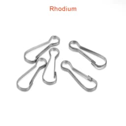100Pcs/Lot Lanyard Snap Clip Hooks Metal Spring Gourd Purse Buckle Connector For DIY Keychain Zipper Pull ID Card Findings